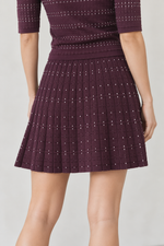 Suncoo Fradela Knitted Mini Skirt