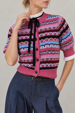 Suncoo Gemoni Striped Cardigan