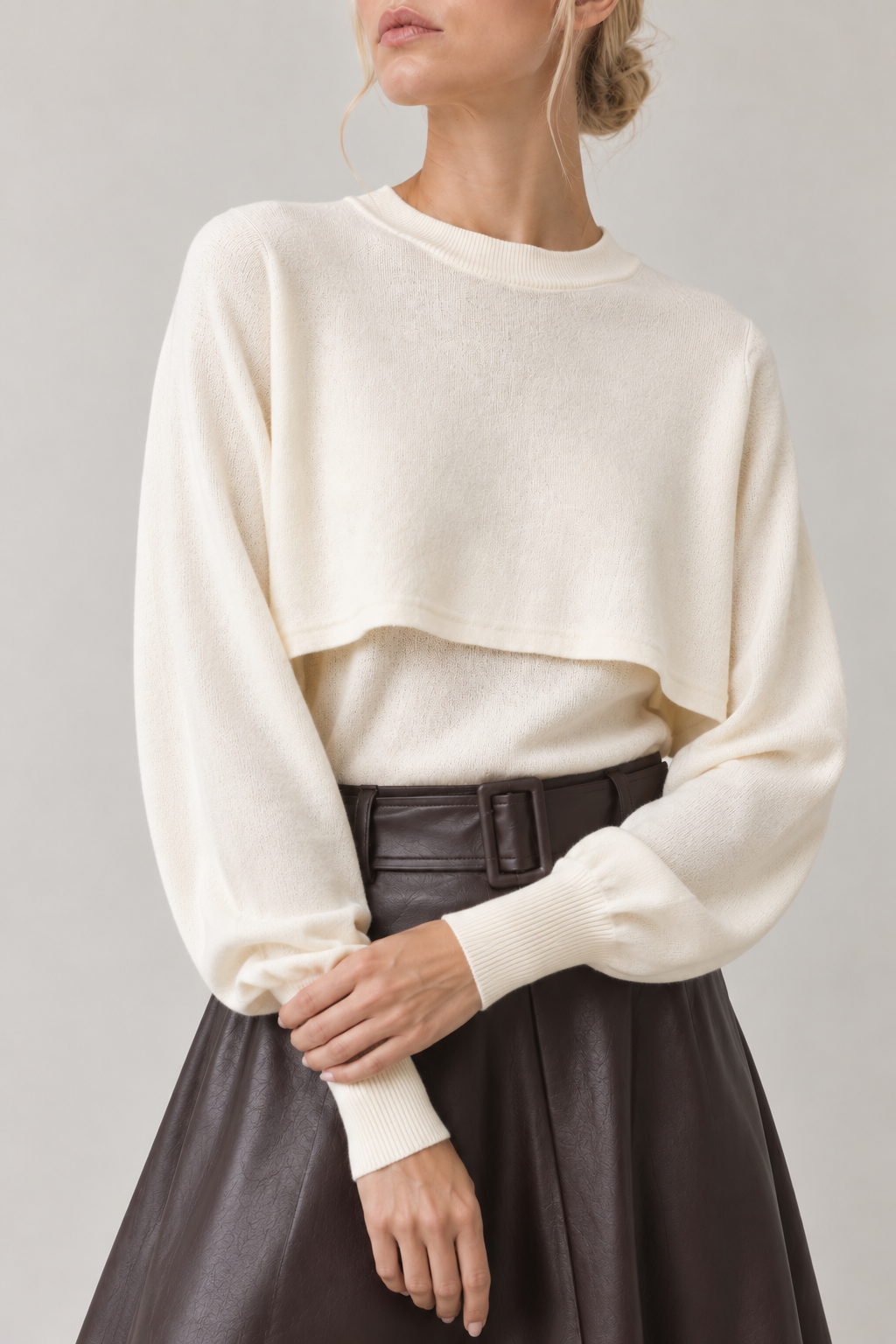 Suncoo Prava Crop Style Sweater