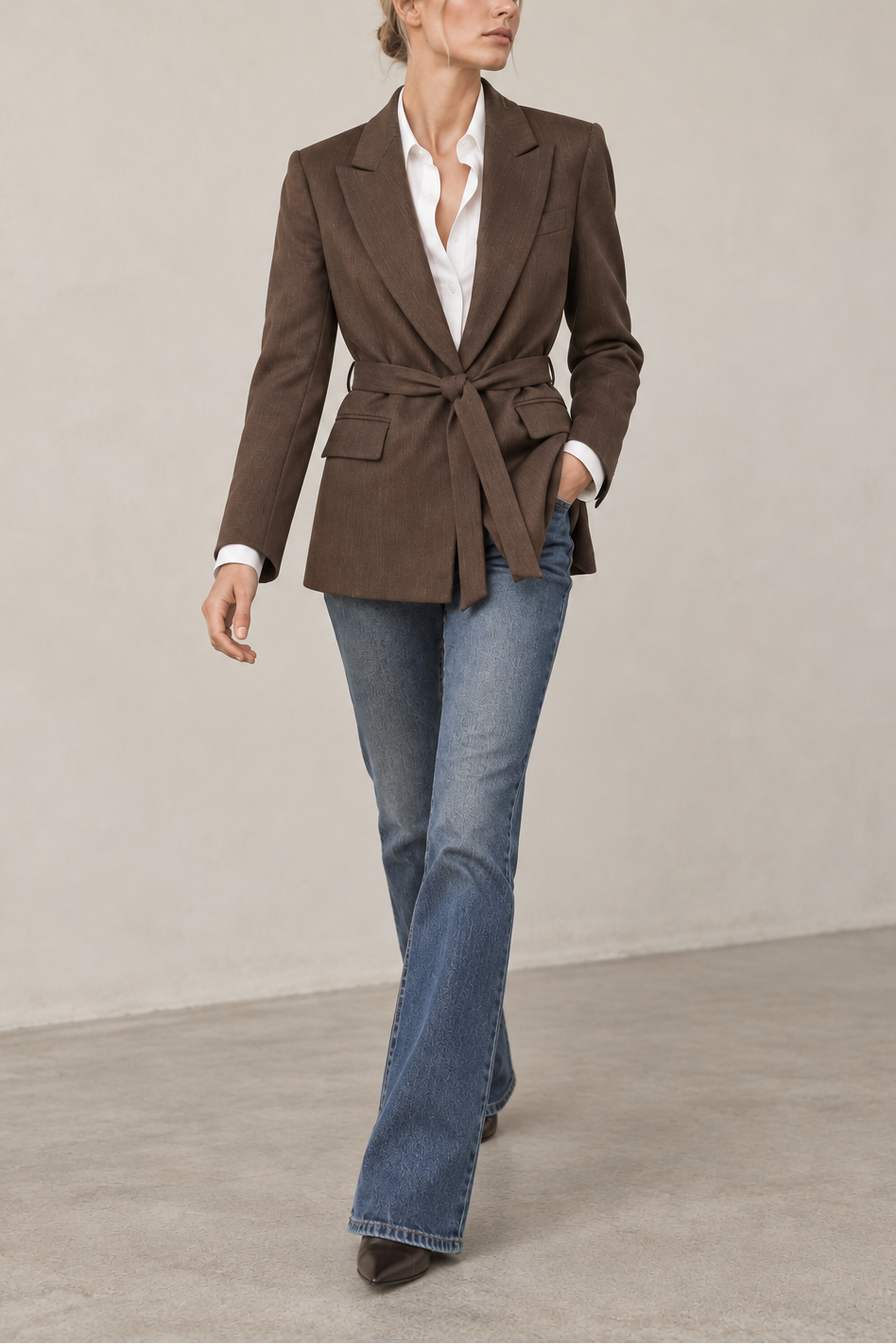 Tara Jarmon Virginie Tie Front Blazer