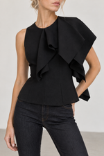 Essentiel Know Knitted Top With Ruffle Detail