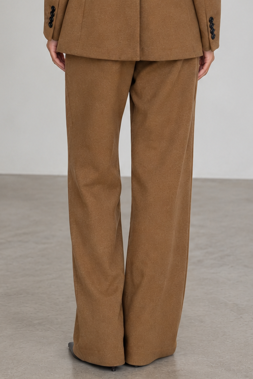 Circolo Wide Leg Wool Blend Pant