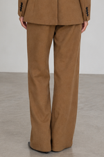 Circolo Wide Leg Wool Blend Pant