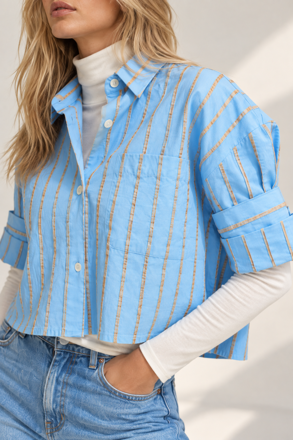 0039 Italy Marike Stripe Blouse