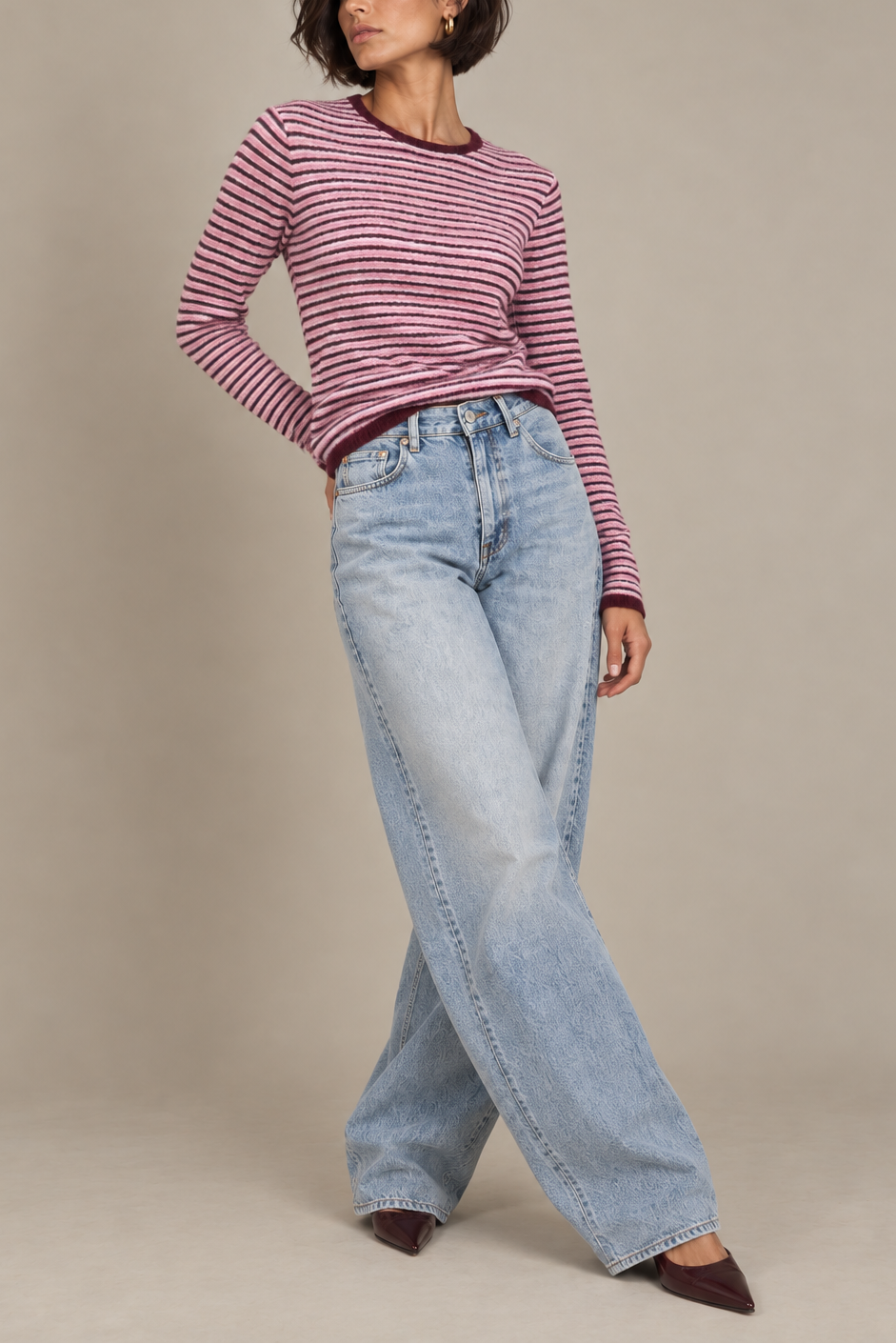 White + Warren Cashmere Striped Sweater