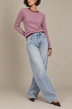 White + Warren Cashmere Striped Sweater
