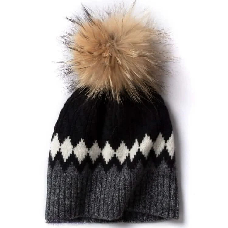 Roberta Bianca Cashmere Beanie