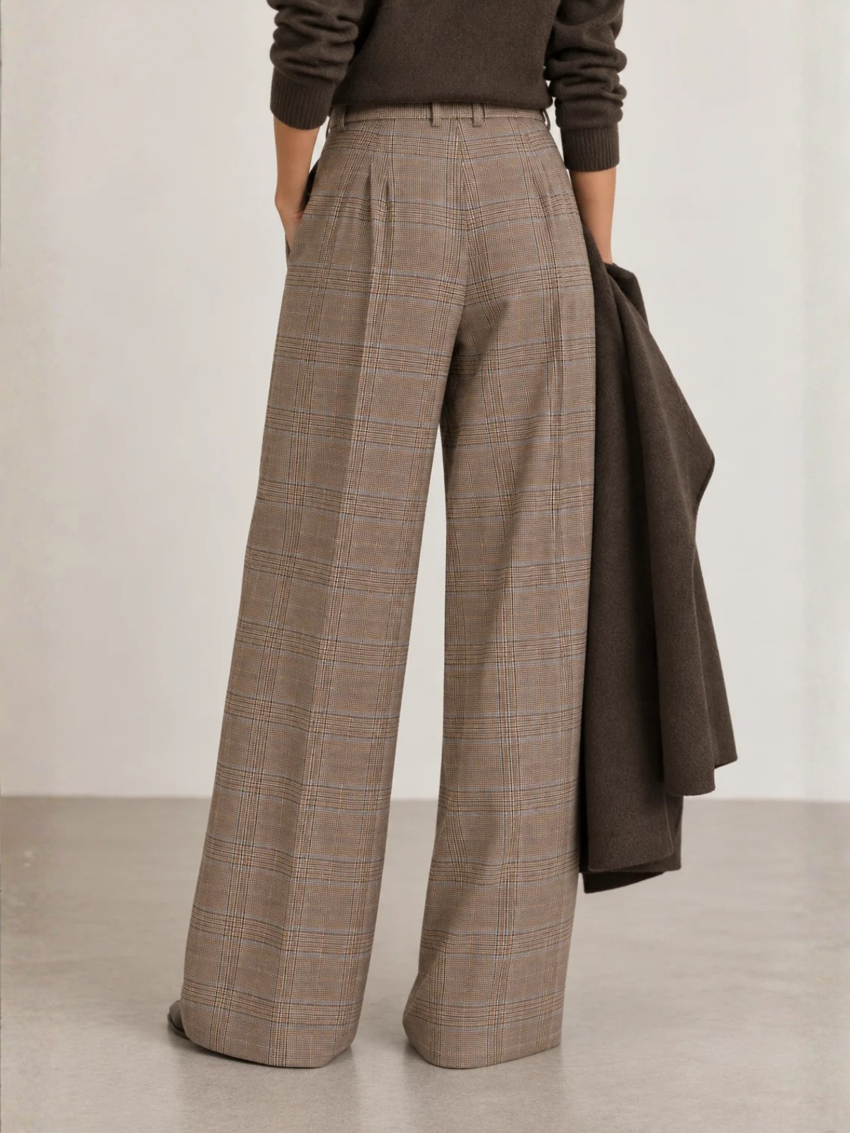 Circolo Check Patten Pleated Trousers FD4118