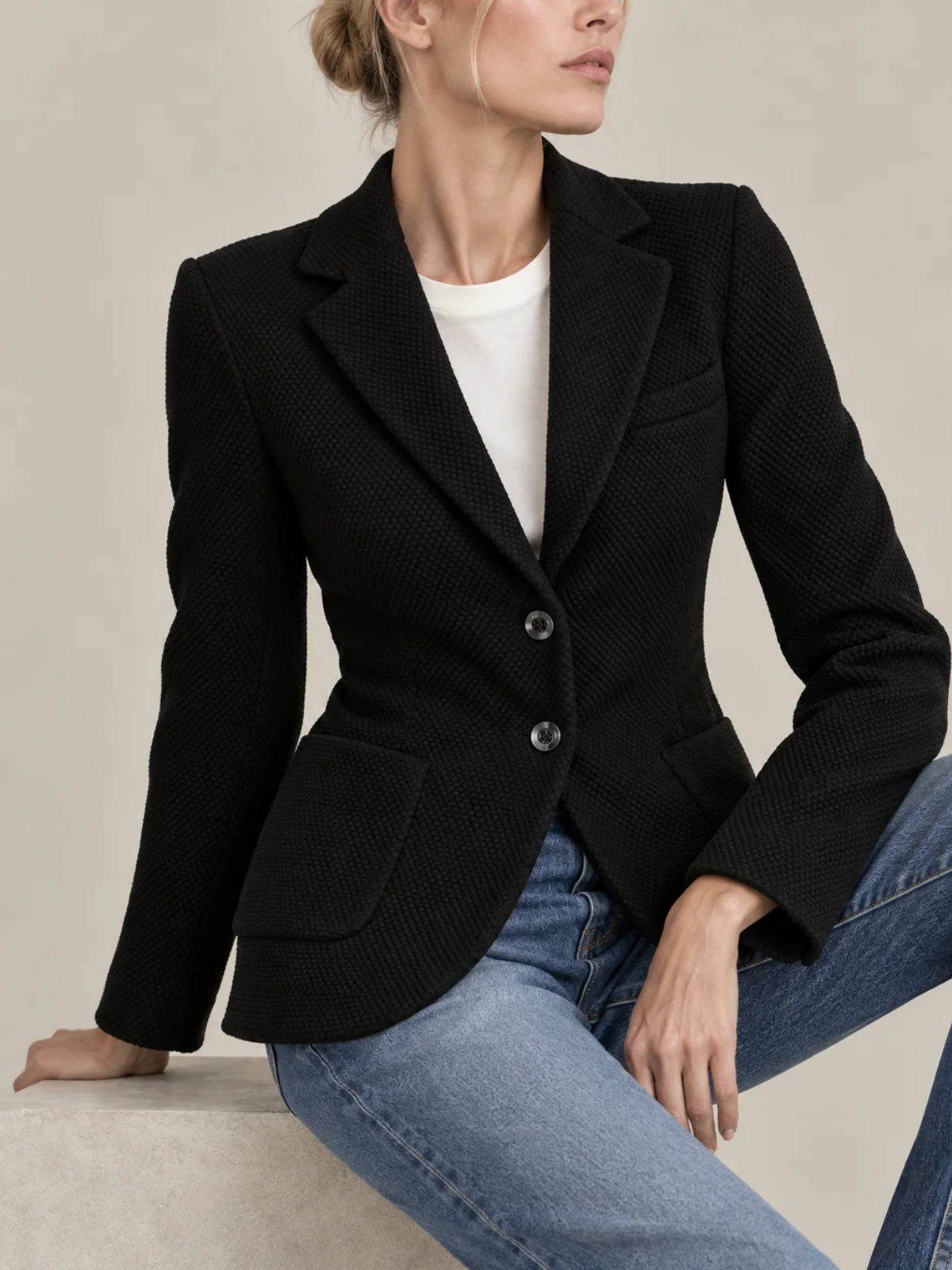 Circolo Nido D'ape Slim Fit Honeycomb Jacket FD4148