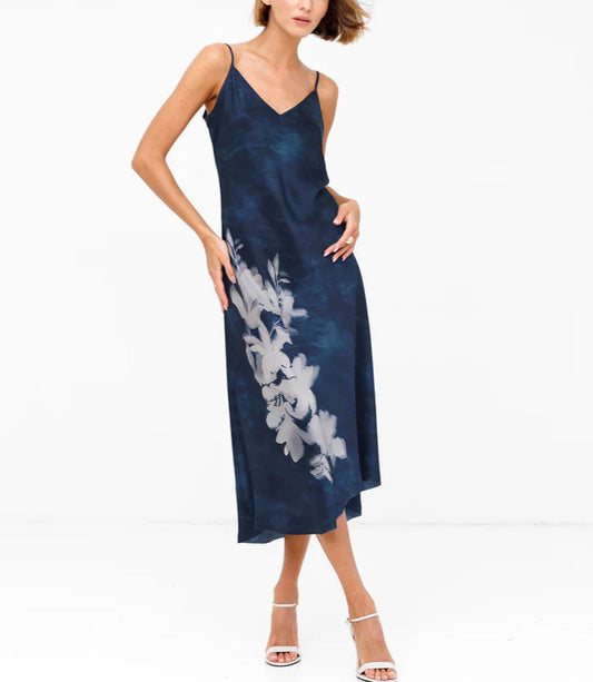 Go Silk Go Slip Printed Dress