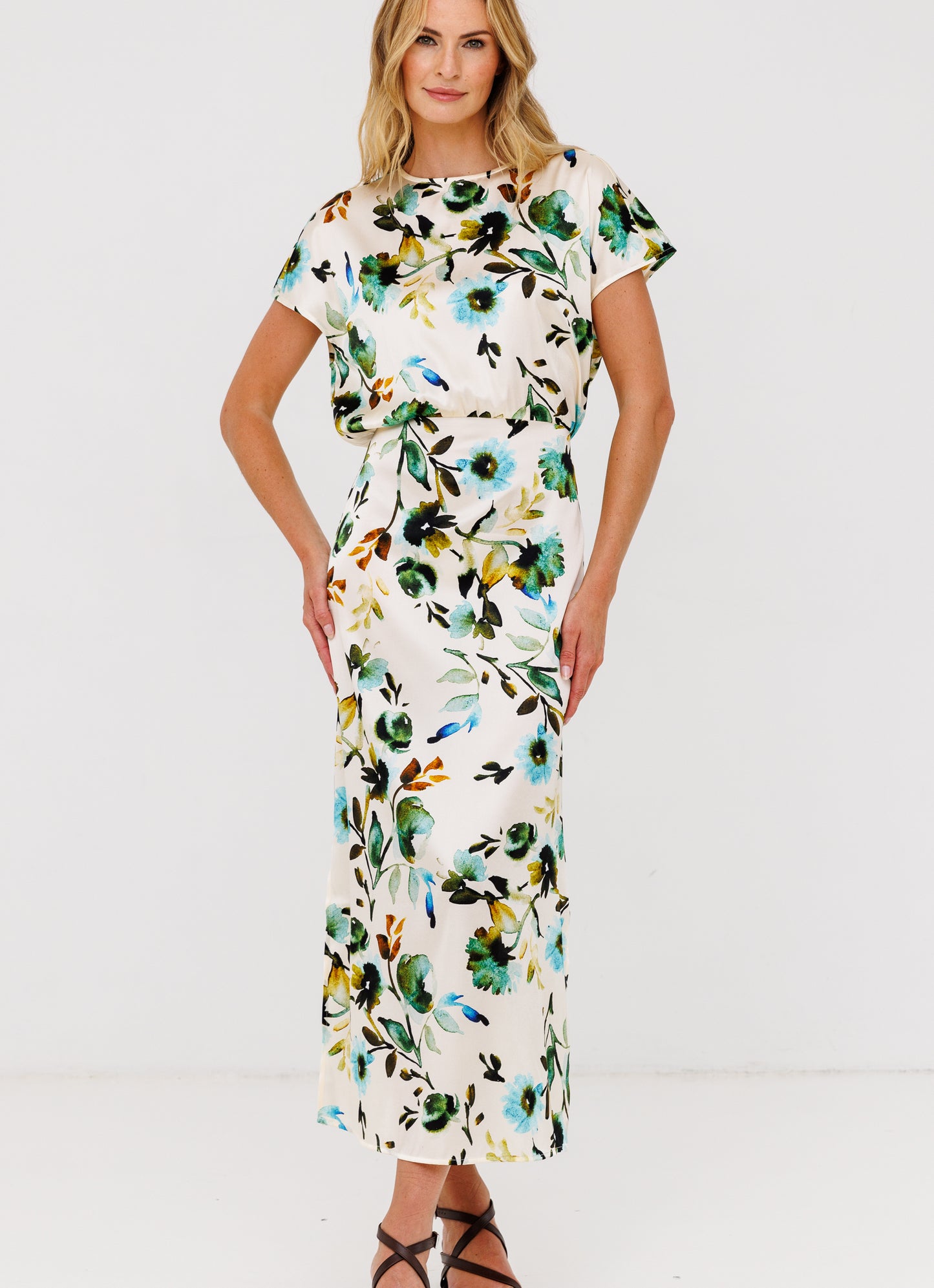 Go Silk Go Slouch  Printed Dress