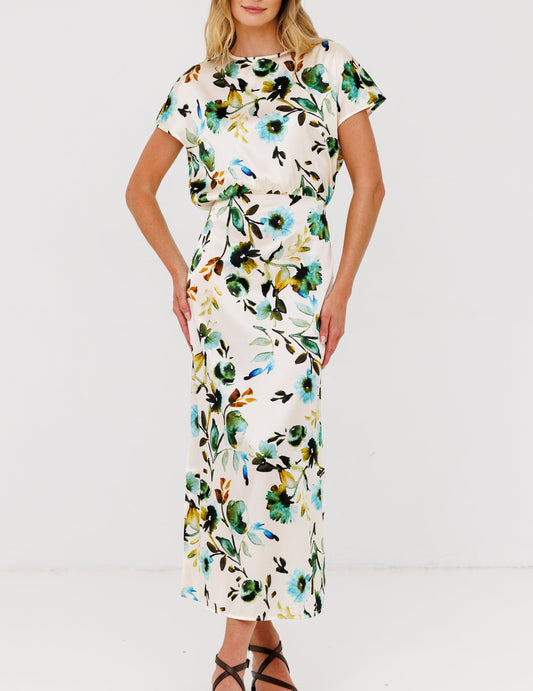 Go Silk Go Slouch  Printed Dress