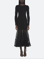 Sea Valo Mixed Media Maxi Dress