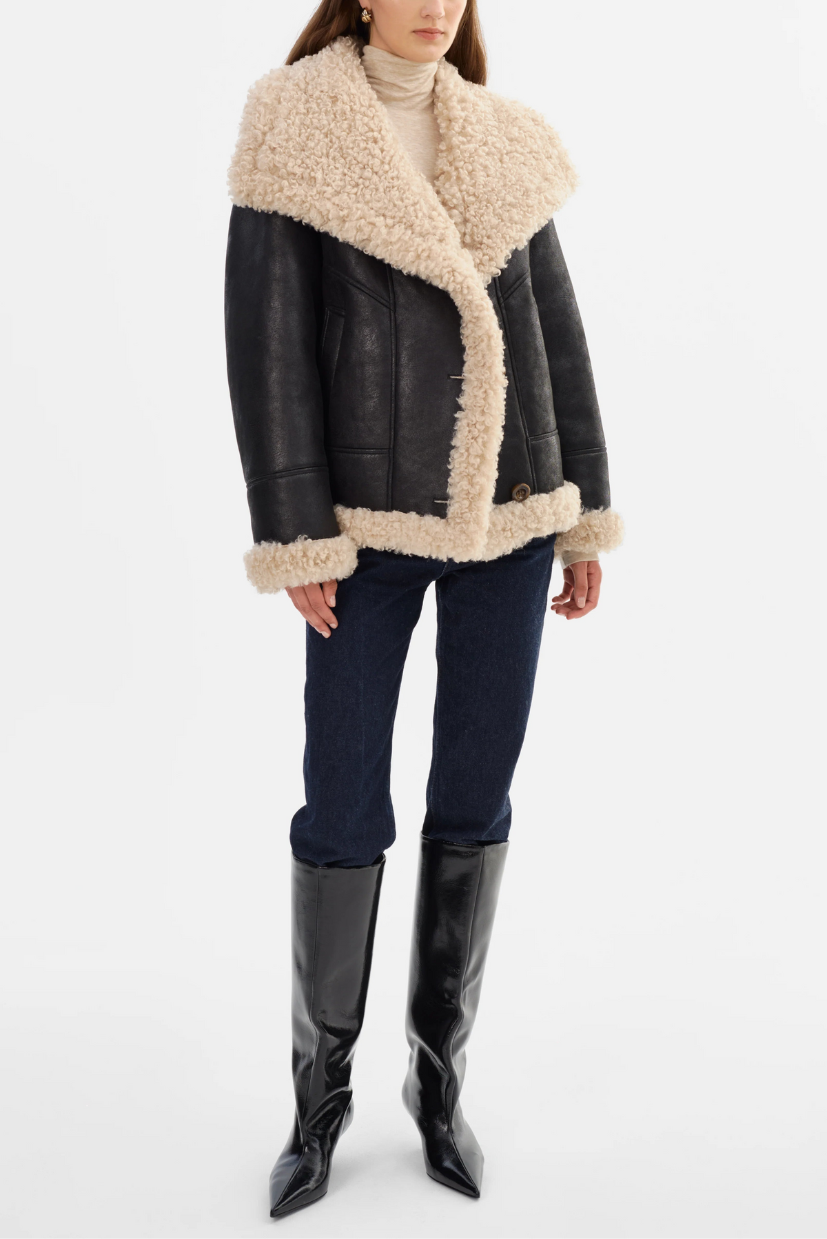 Lamarque Ts Demi Faux Shearling Coat