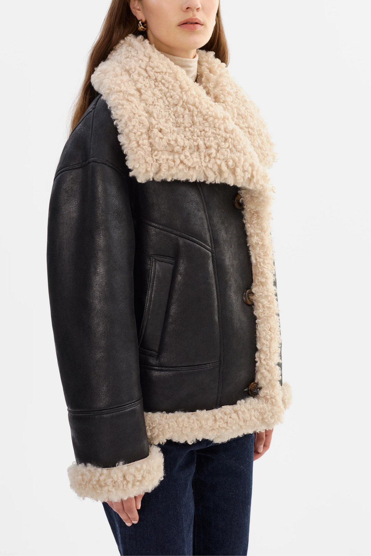 Lamarque Ts Demi Faux Shearling Coat