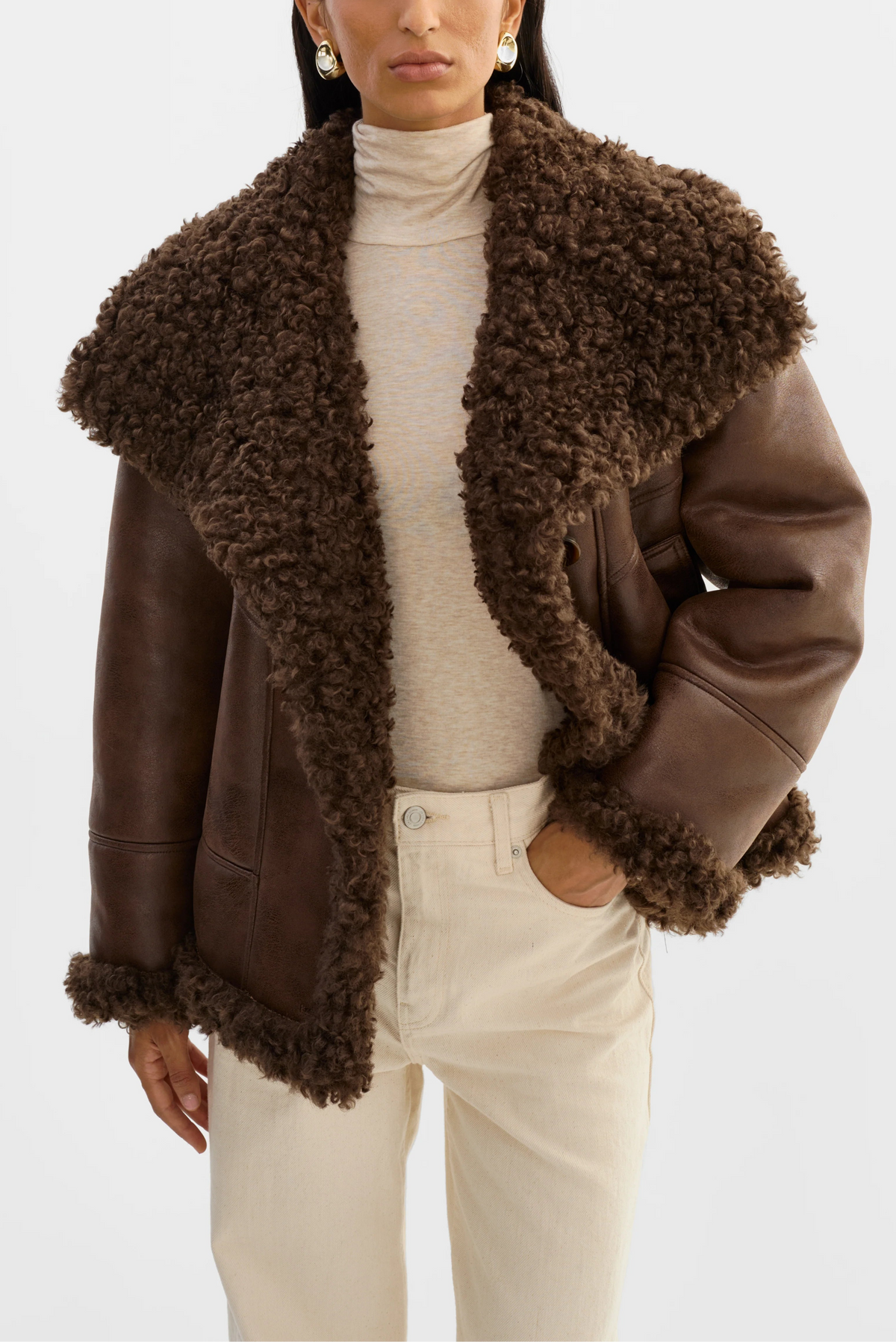 Lamarque Ts Demi Faux Shearling Coat