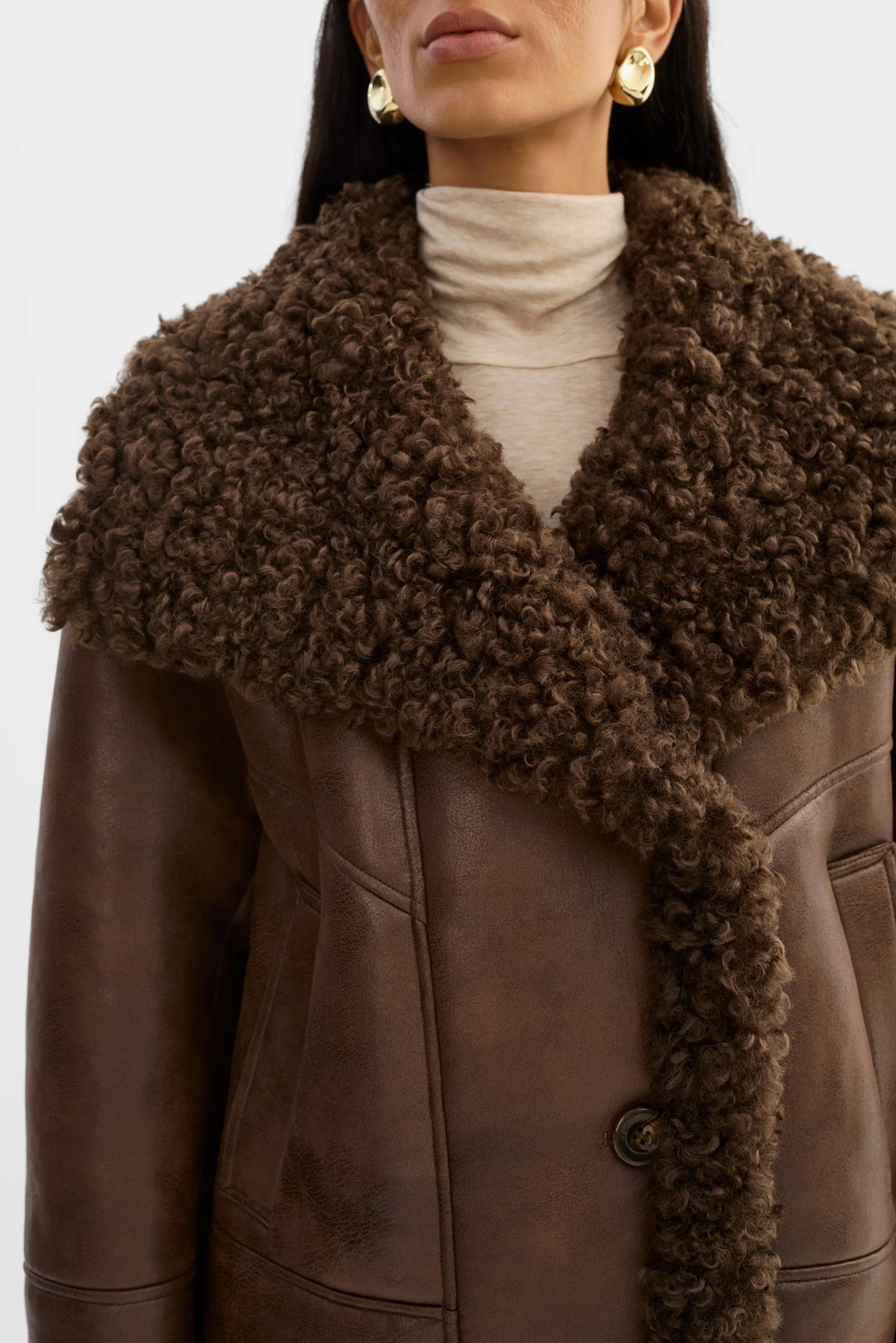 Lamarque Ts Demi Faux Shearling Coat
