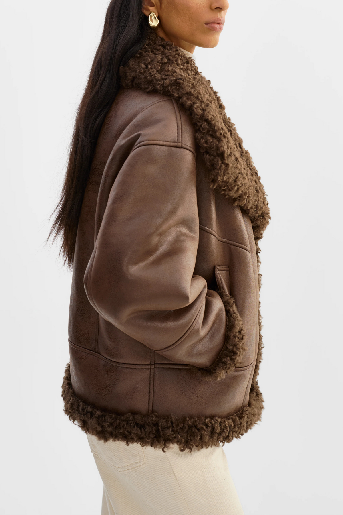 Lamarque Ts Demi Faux Shearling Coat