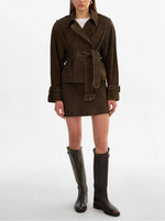 Lamarque Dhana Suede Short Trench Coat