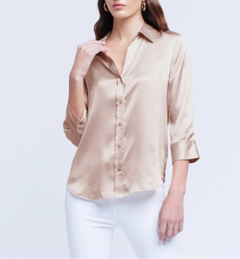Lagence Dani 3/4 Sleeve Blouse