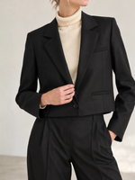Derek Lam Cropped Single Button Blazer DC002285ASYC