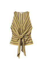 ALC Elle Tie Front Striped Top