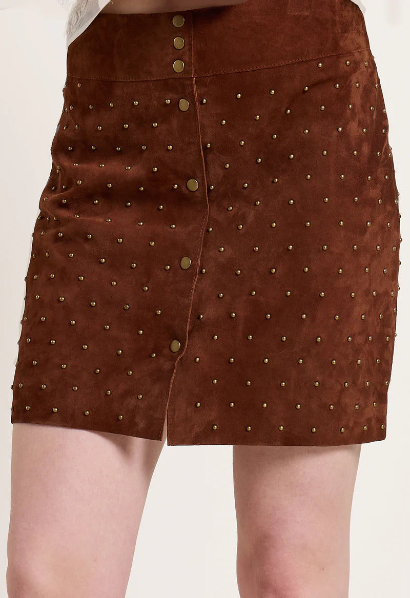 Scarlett Poppies Ember Suede Skirt