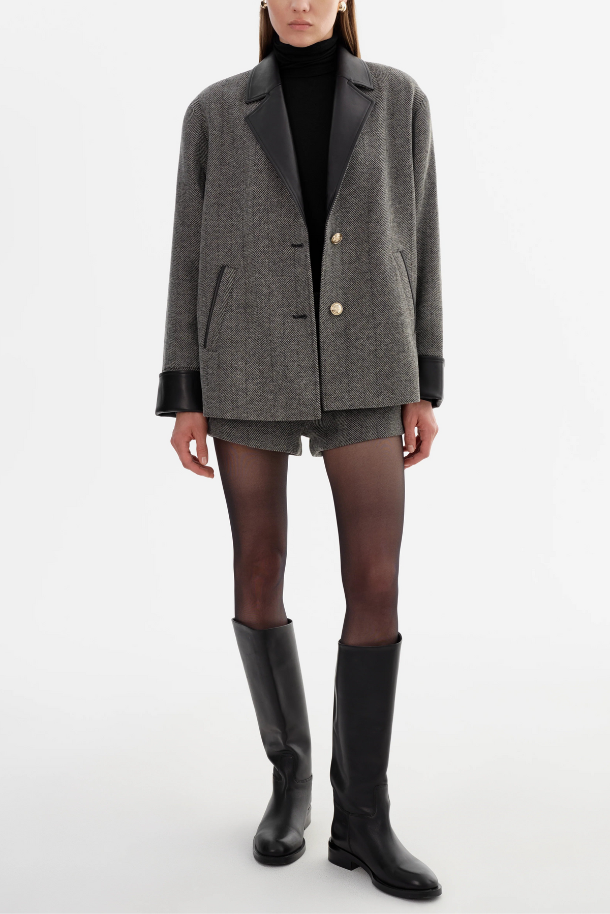 Lamarque Ts Evie Herringbone Blazer