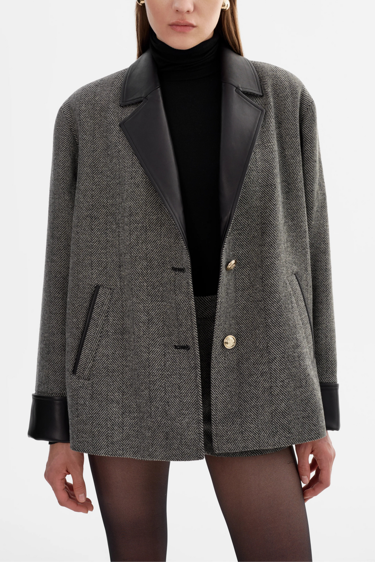 Lamarque Ts Evie Herringbone Blazer