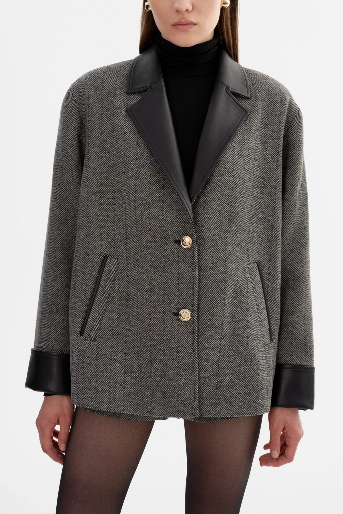 Lamarque Ts Evie Herringbone Blazer