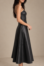 Karina Grimaldi Sofia Vegan Leather Dress