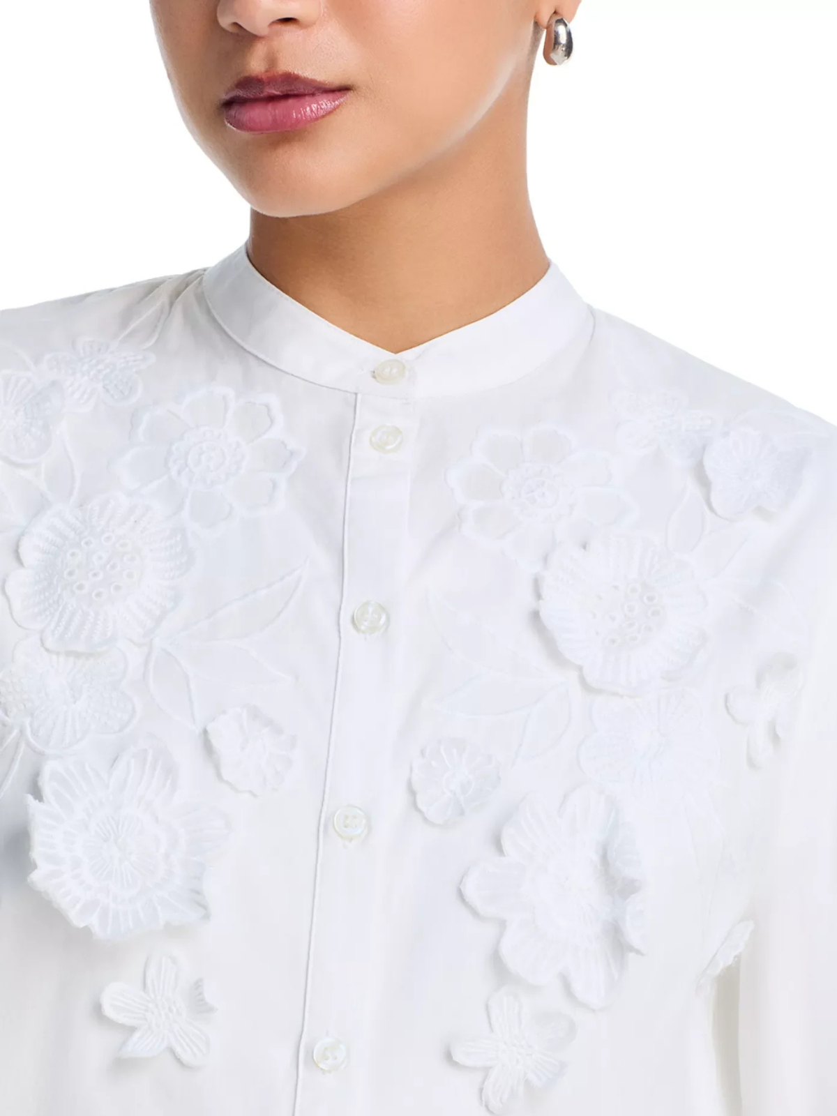 Essentiel Jorja Applique Flower Shirt_JORJA