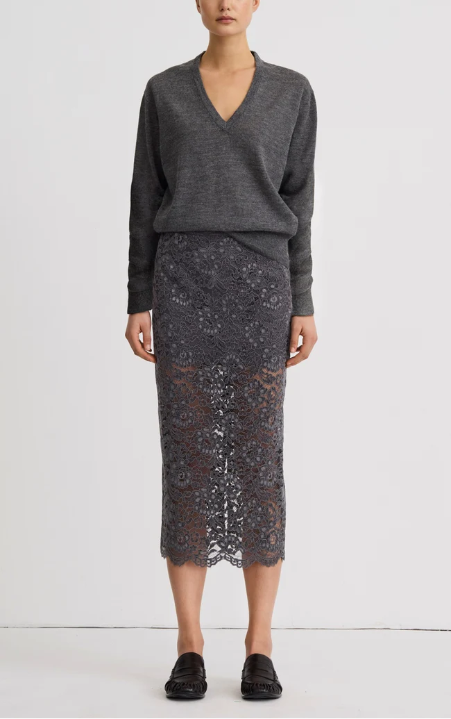 Smythe Lace Pencil Skirt