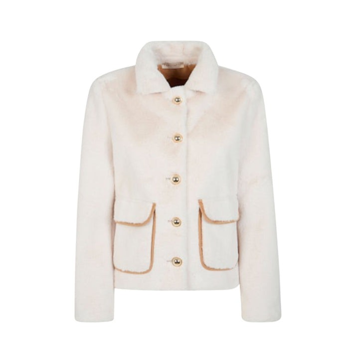 Purotatto Faux Fur Notch Collar Jacket