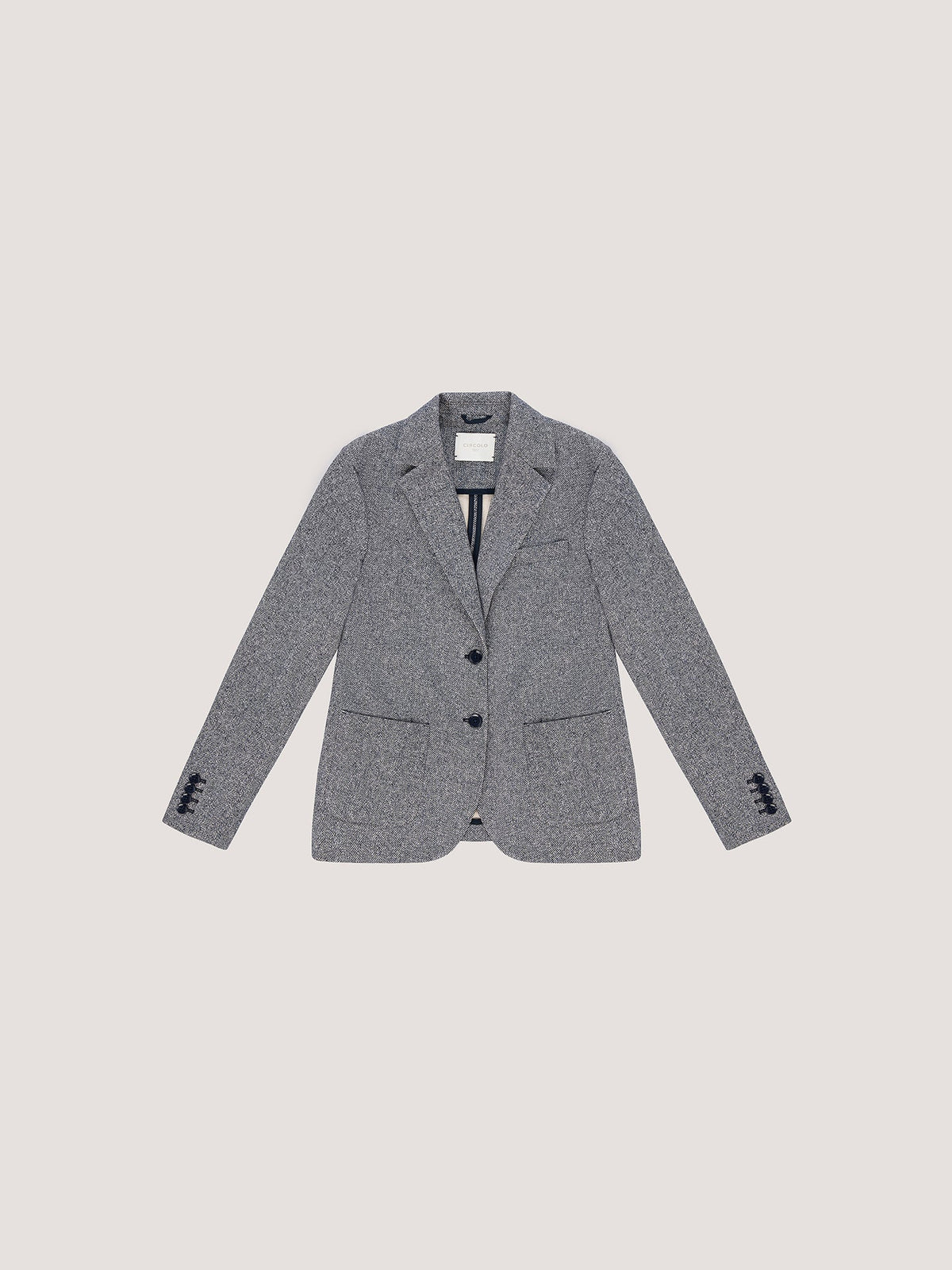 Circolo Herringbone Slim Fit Jacket
