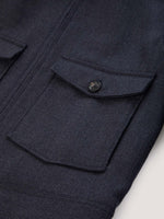 Circolo Blouson Worsted Wool Double Pocket Jacket