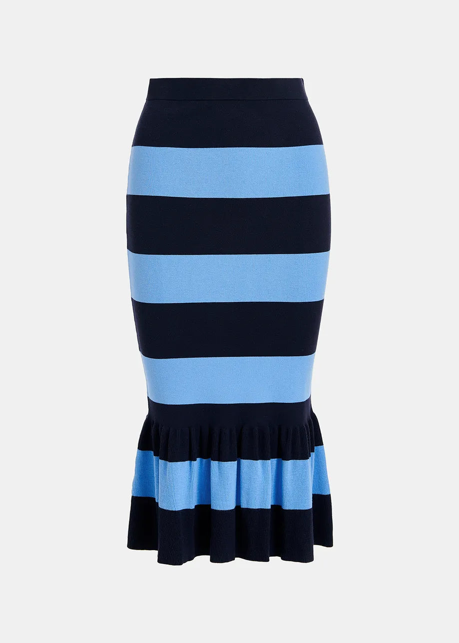 Essentiel Striped Knit Skirt