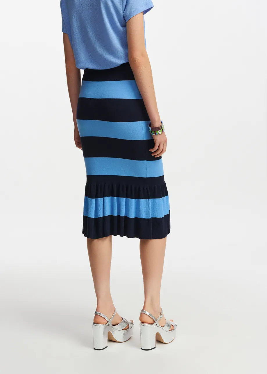 Essentiel Striped Knit Skirt