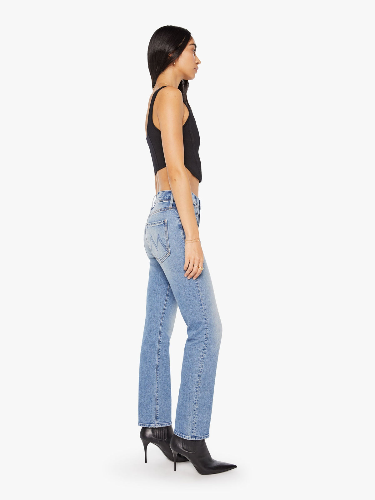 MOTHERThe Mid Rise Hiker Hover Jeans