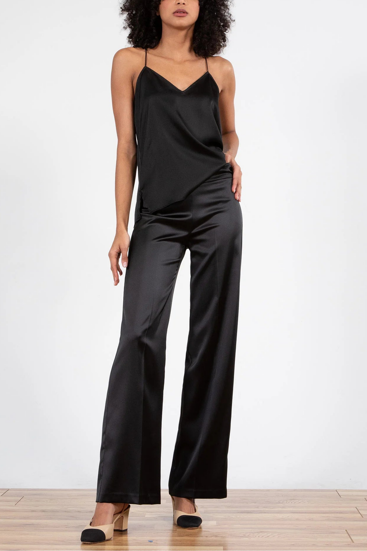 Ave Montaigne Flavia Satin Pant