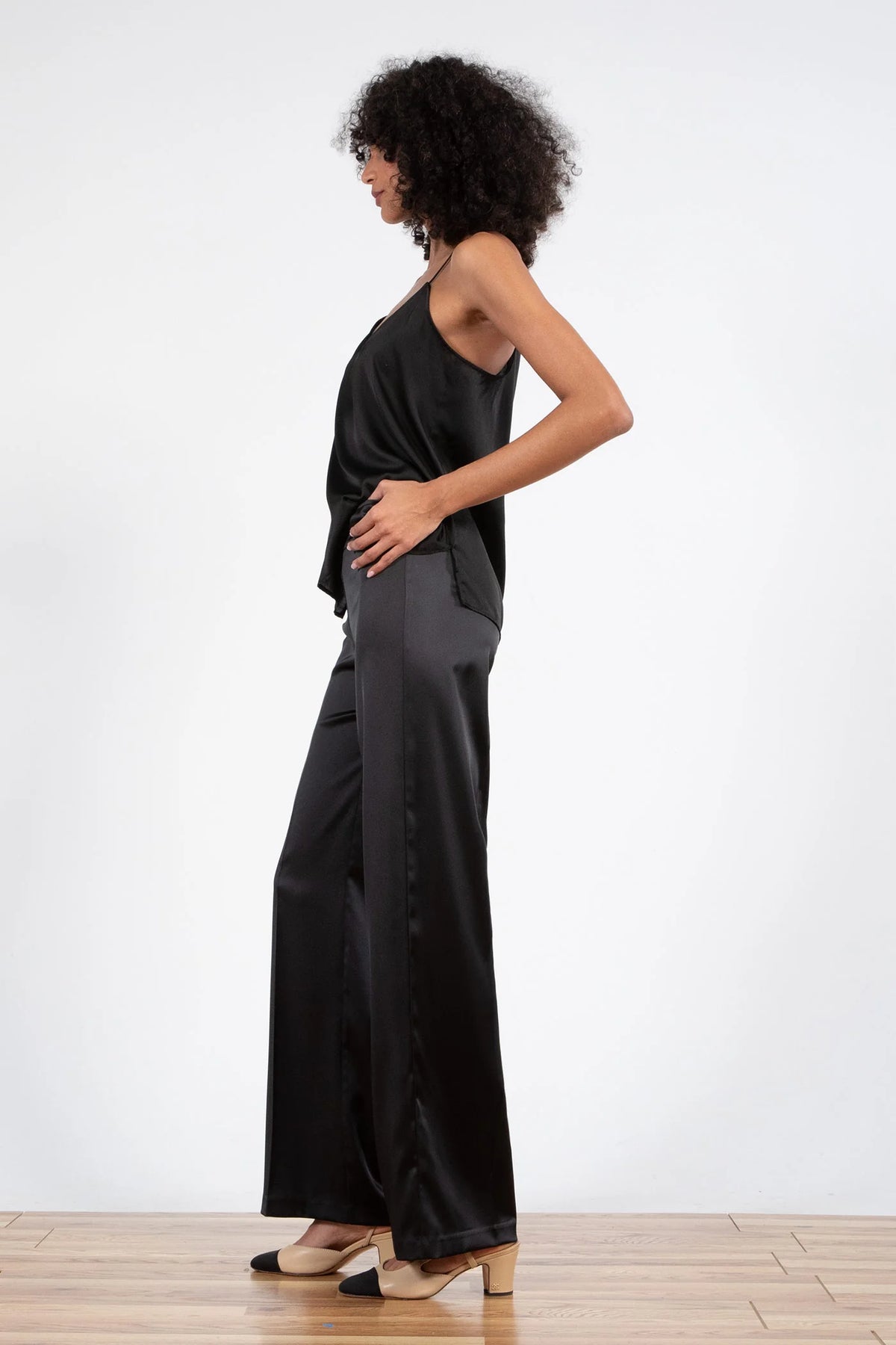 Ave Montaigne Flavia Satin Pant