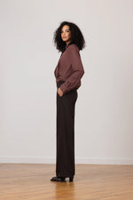 Avenue Montaigne Sleek Wide Leg Pant