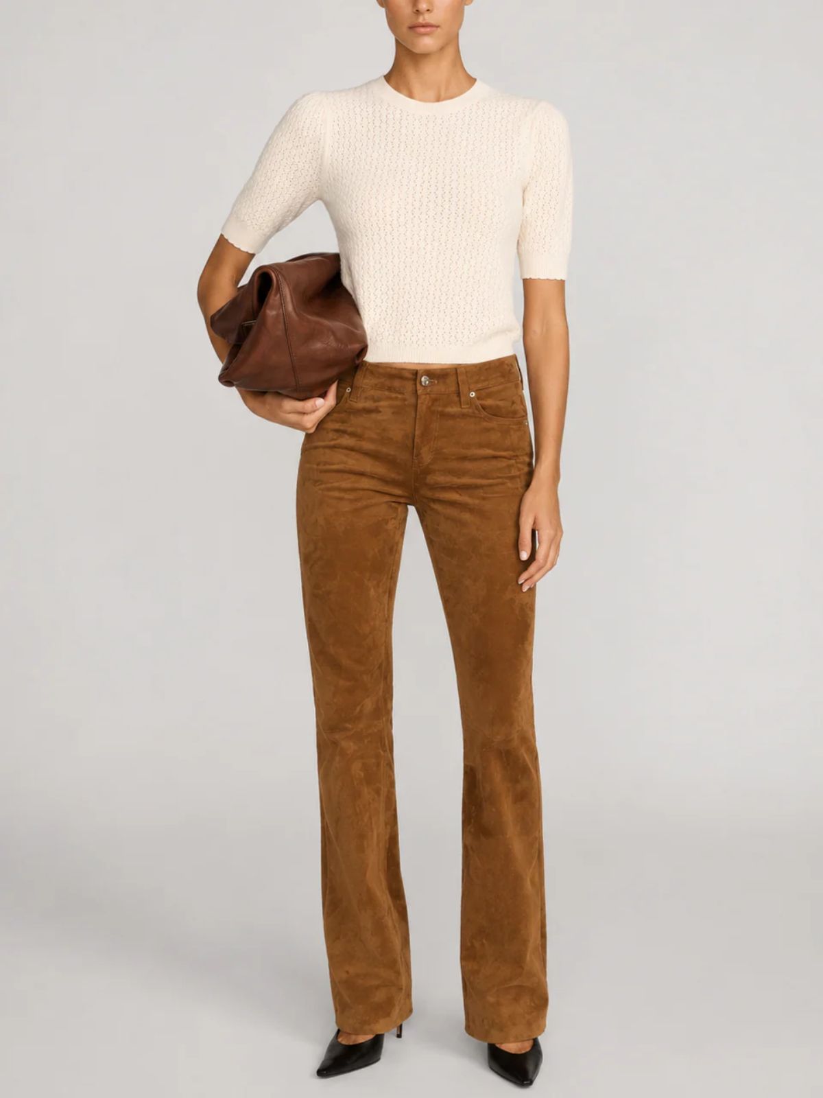 Frame The Gathered HoneyComb Sweater_WF26KSW014