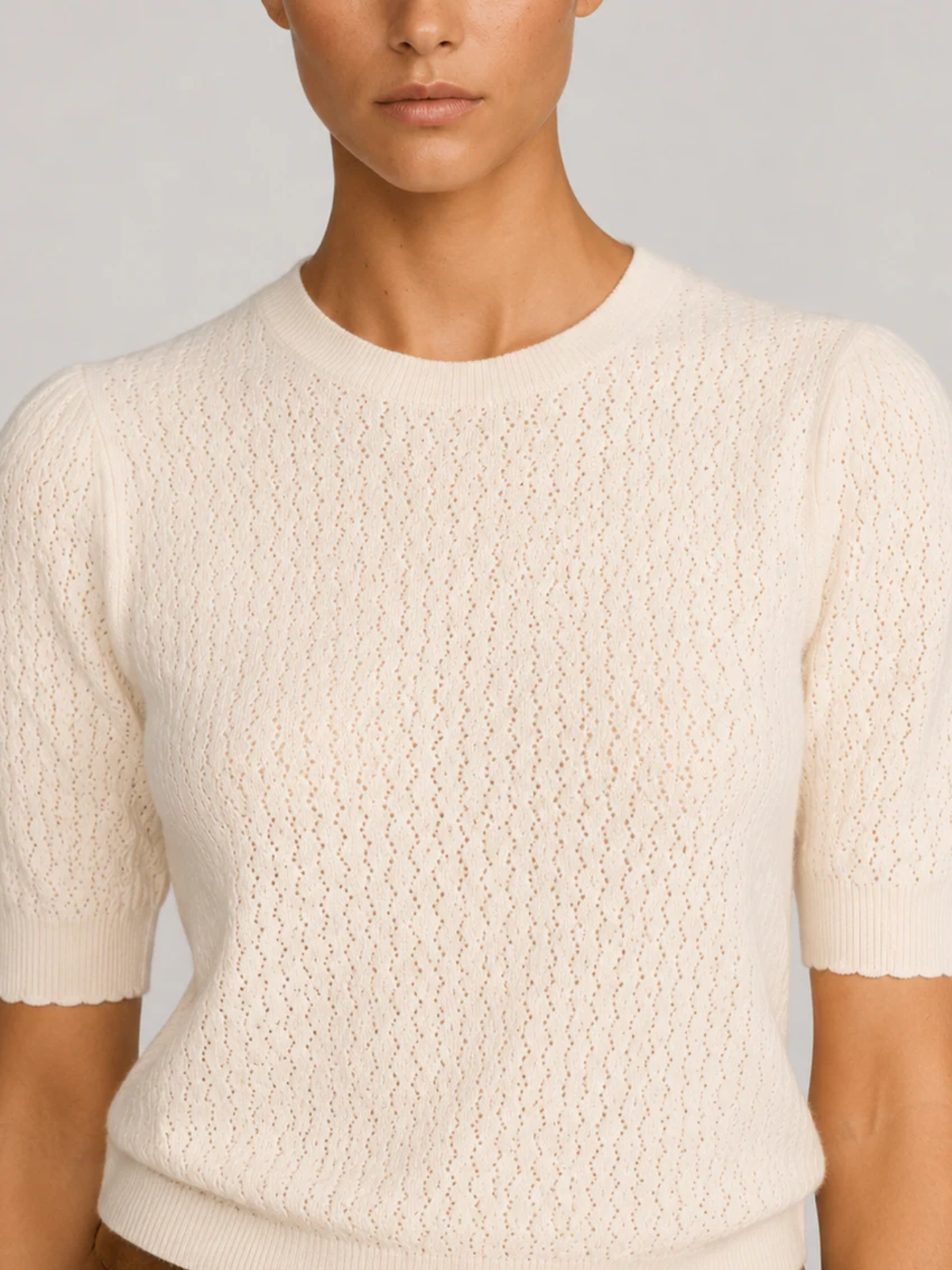 Frame The Gathered HoneyComb Sweater_WF26KSW014