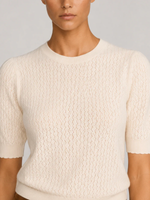Frame The Gathered HoneyComb Sweater_WF26KSW014