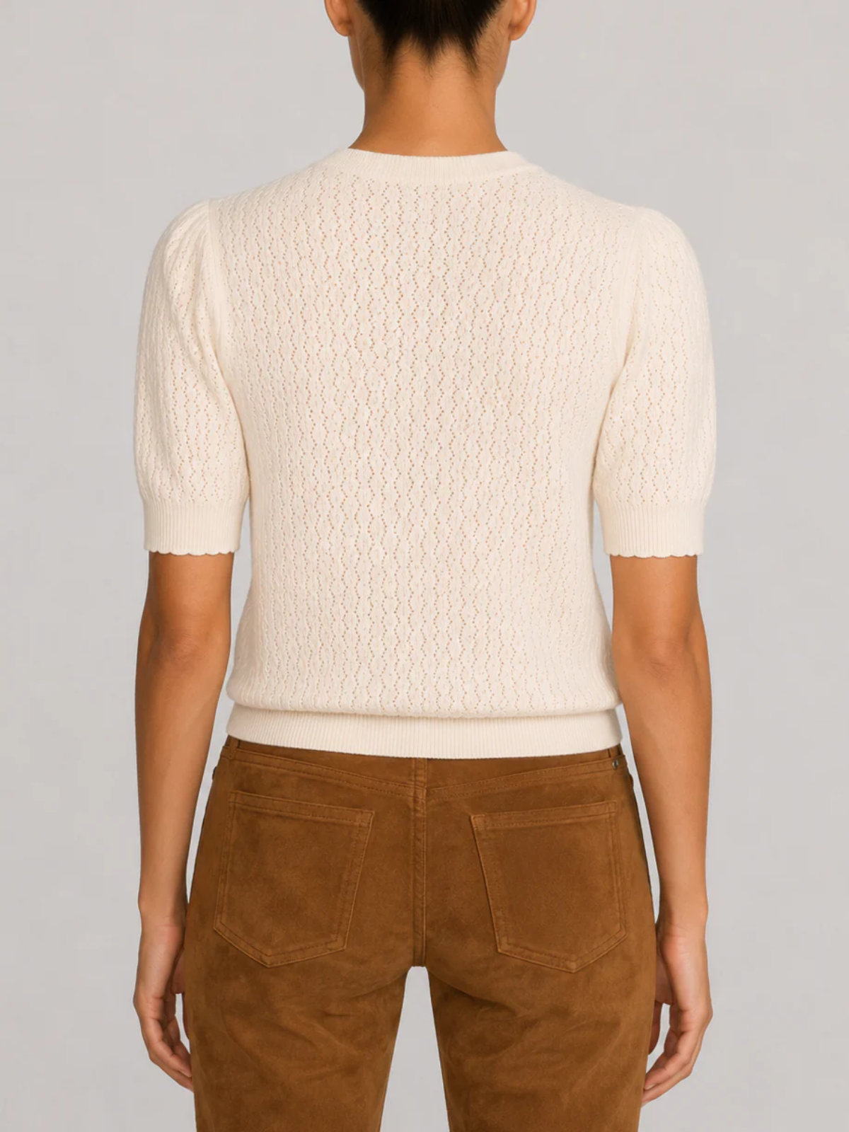 Frame The Gathered HoneyComb Sweater_WF26KSW014