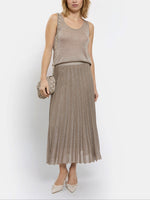 Maison Lurex Gala Pleated Skirt