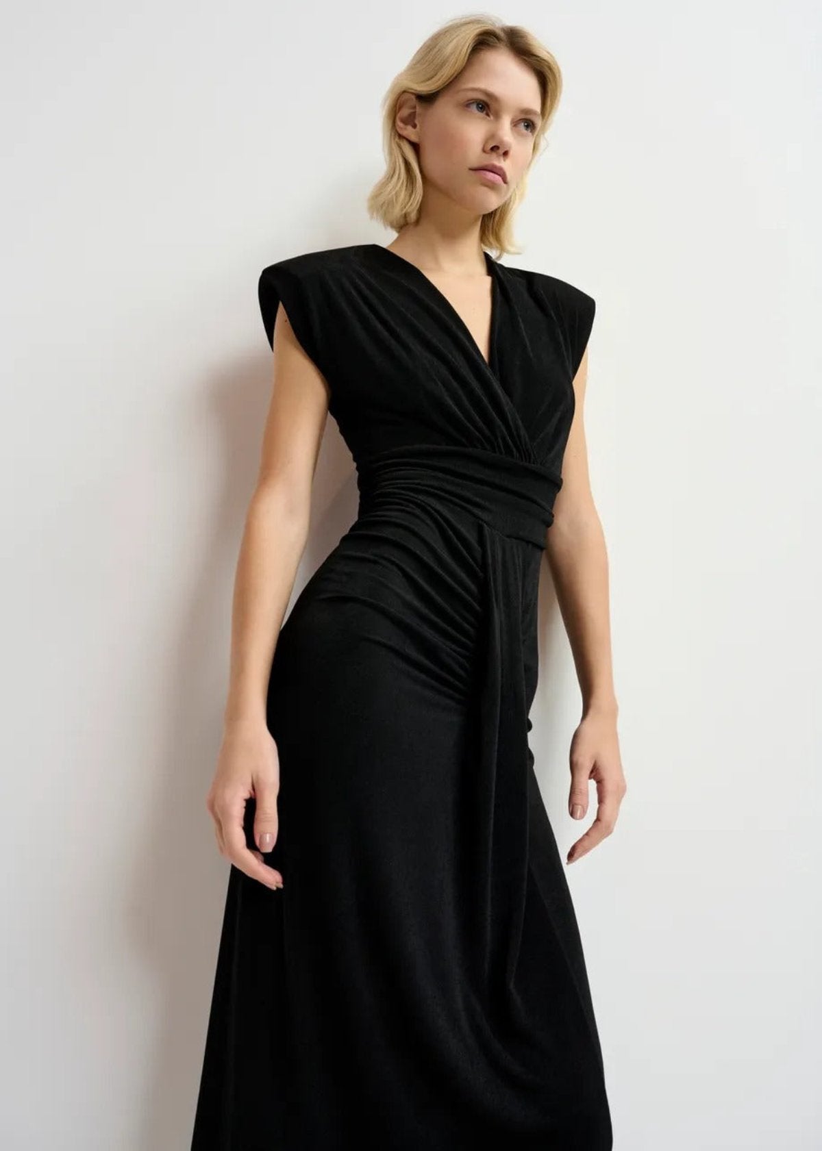 Essentiel Gozzo Long Fitted Jersey dress