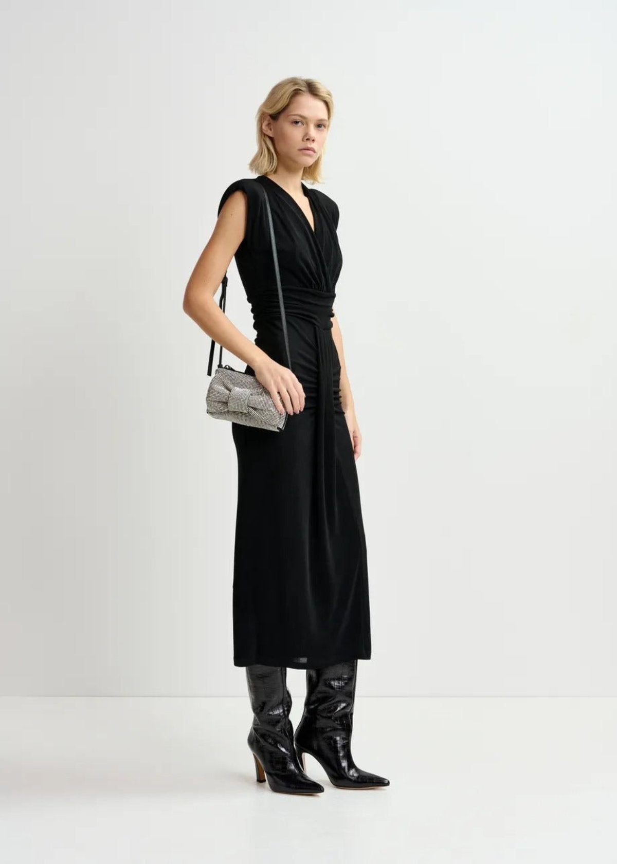 Essentiel Gozzo Long Fitted Jersey dress