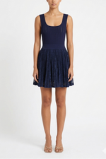 Simkhai Ellis Knit Lace Mini Dress